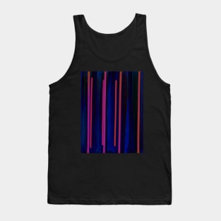 Flowing dark blue and pink verticals Tank Top